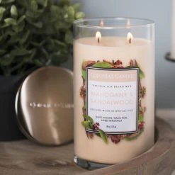 Colonial Candle Duftkerze Mahogany & Sandalwood - Soja Wachs Mischung - Weiß - 538g -Günstiges Deko Geschäft 1000271715 210625 16504400458 MOOD DETAILS P000000001000271715 mood