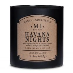 Colonial Candle Duftkerze Havana Nights - Soja Wachs Mischung - Schwarz - 467g -Günstiges Deko Geschäft 1000271726 210625 16512600523 DETAILS P000000001000271726