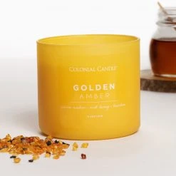 Colonial Candle Duftkerzeolden Amber - Soja Wachs Mischung - Gelb - 411g -Günstiges Deko Geschäft 1000271731 210625 16510400489 MOOD DETAILS P000000001000271731 mood