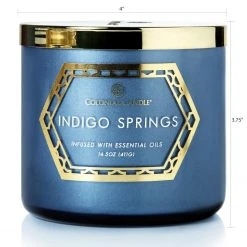 Colonial Candle Duftkerze Indogo Springs - Soja Wachs Mischung - Blau - 411g 9 Colonial Candle Duftkerze Indogo Springs - Soja Wachs Mischung - Blau - 411g -Günstiges Deko Geschäft 1000271732 210625 16515100552 DETAILS P000000001000271732