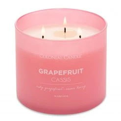 Colonial Candle Duftkerzerapefruit Cassis - Soja Wachs Mischung - Pink - 411g -Günstiges Deko Geschäft 1000271746 210625 16520400562 DETAILS P000000001000271746