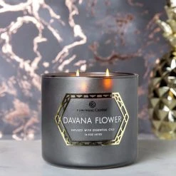 Colonial Candle Duftkerze Davana Flow - Soja Wachs Mischung - Schwarz - 411g -Günstiges Deko Geschäft 1000271751 210625 16523300603 MOOD DETAILS P000000001000271751 mood