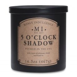 Colonial Candle Duftkerze Oclock Shadow - Soja Wachs Mischung - Schwarz - 467g