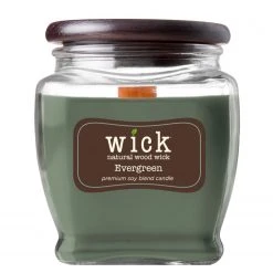 Colonial Candle Duftkerze Evergreen - Soja Wachs Mischung - Grün - 425g
