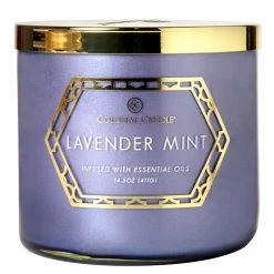 Colonial Candle Duftkerze Lavender Mint - Soja Wachs Mischung - Lila - 411g
