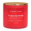 Colonial Candle Duftkerze Pink Pepper Passionfruit - Soja Wachs Mischung - Rot - 411g