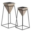 Twentyfour Pflanzkübel Stared (2-teilig) - Tanne / Stahl - Natur / Schwarz -Günstiges Deko Geschäft 1000276140 210827 12212800008 IMAGE P000000001000276140