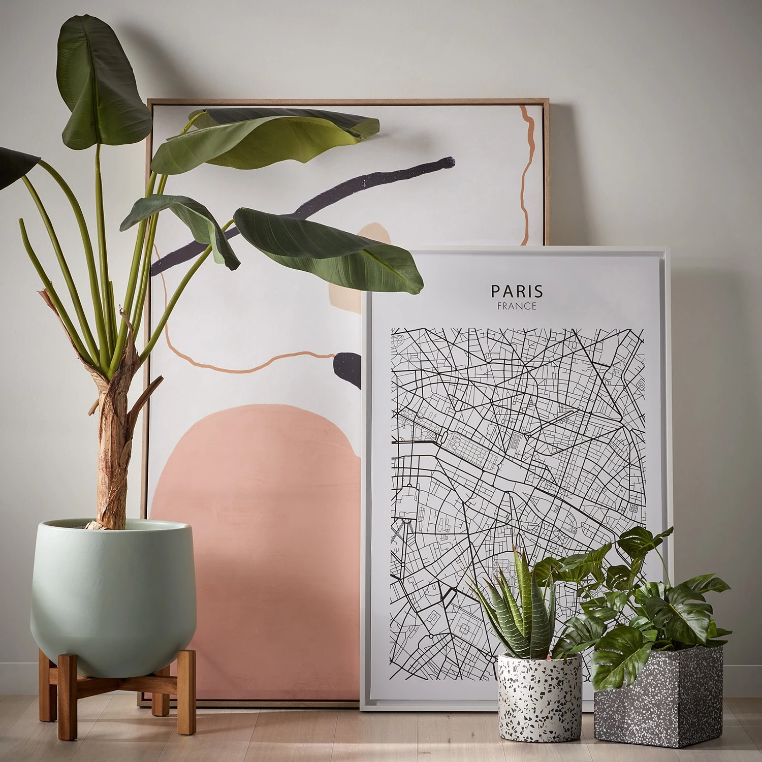 Twentyfour Pflanzkübel Laure I (2-teilig) - Terrazzo - Weiß / Schwarz 4 Twentyfour Pflanzkübel Laure I (2-teilig) - Terrazzo - Weiß / Schwarz – Bild 2