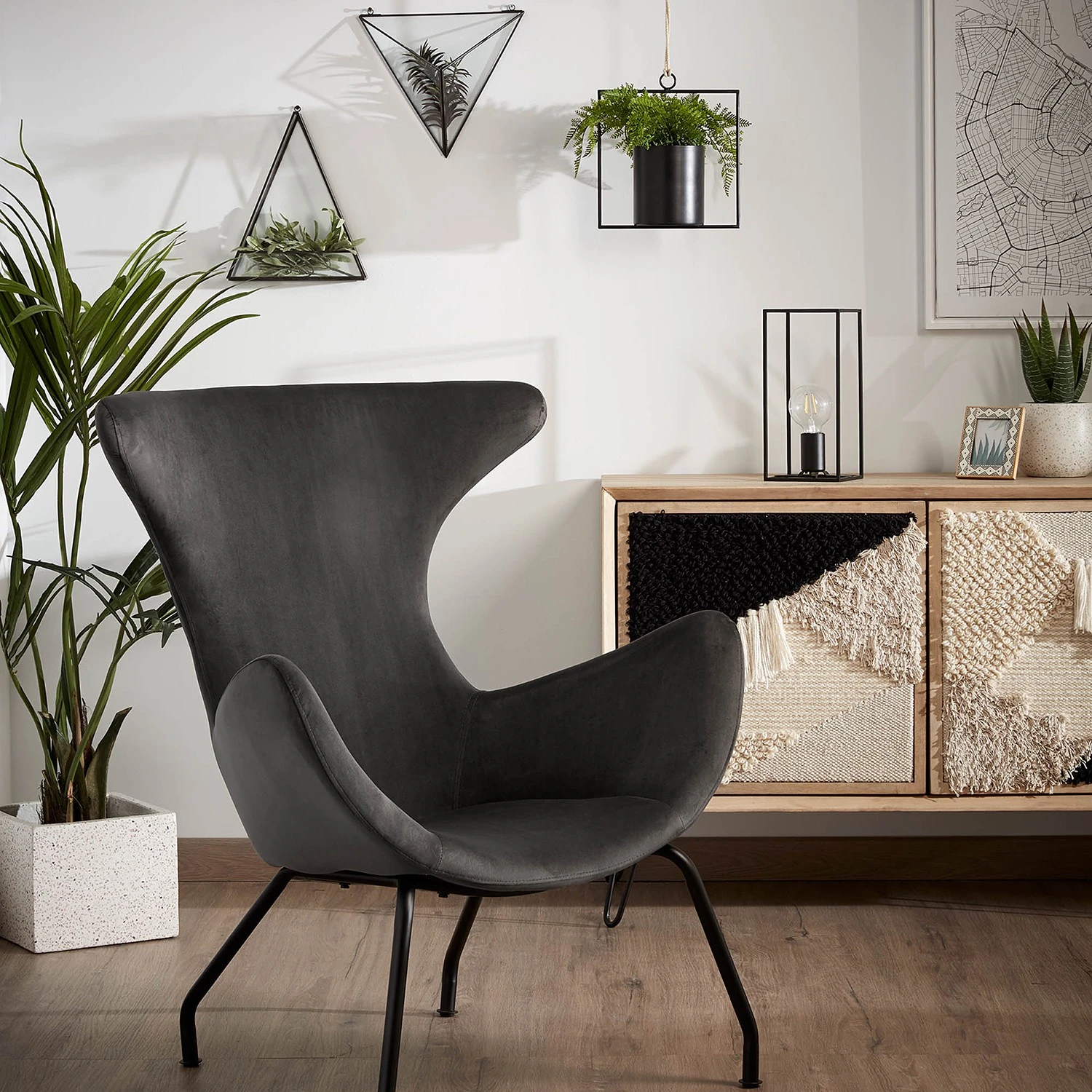 Twentyfour Pflanzkübel Laure II (2-teilig) - Terrazzo - Beige / Schwarz 4 Twentyfour Pflanzkübel Laure II (2-teilig) - Terrazzo - Beige / Schwarz – Bild 2