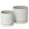 Twentyfour Pflanzkübel Kwanti (2-teilig) - Zement - Grau -Günstiges Deko Geschäft 1000276172 210827 12210500037 IMAGE P000000001000276172