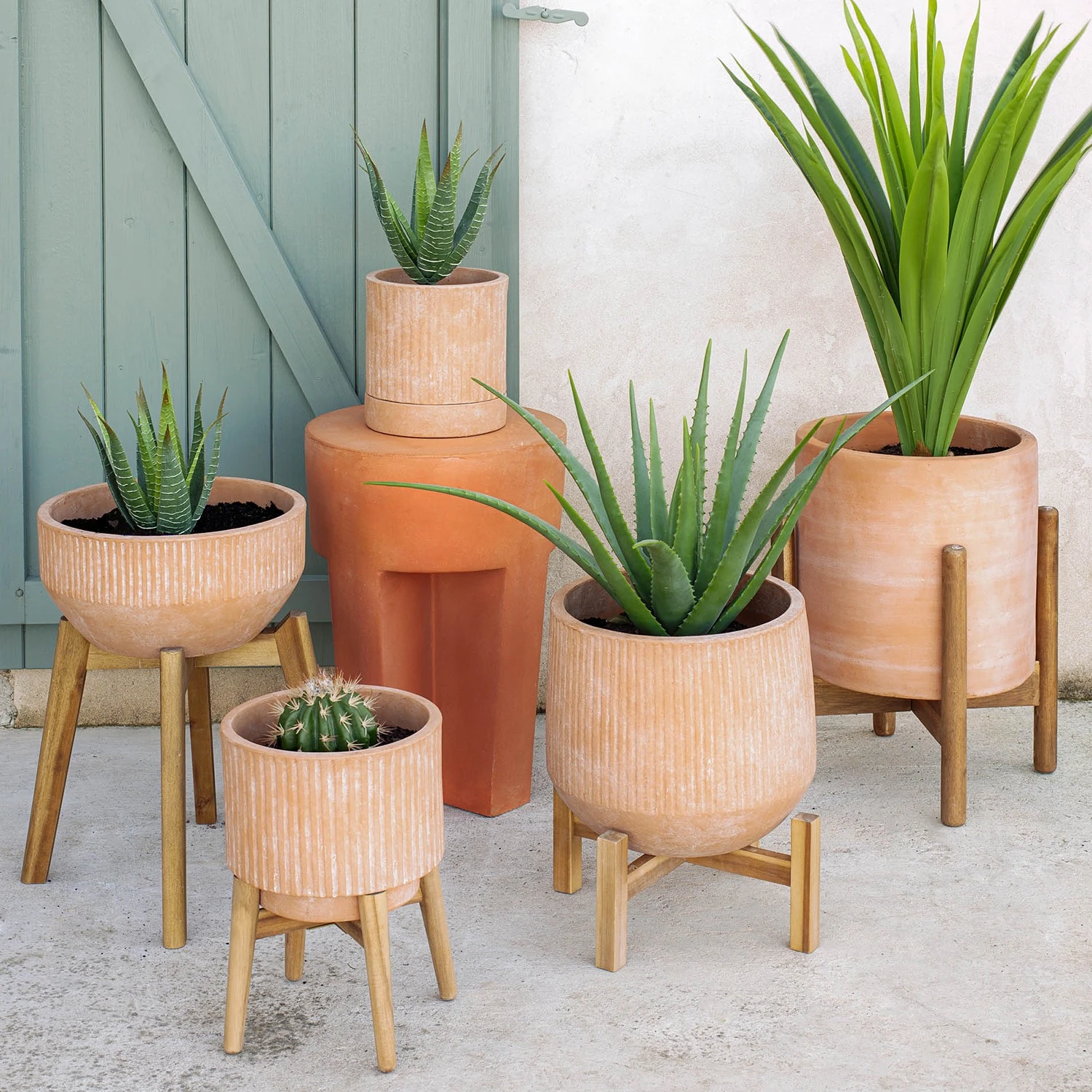 Twentyfour Pflanzkübel Dalva - Terracotta - Kupfer 4 Twentyfour Pflanzkübel Dalva - Terracotta - Kupfer – Bild 2