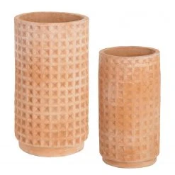 Twentyfour Pflanzkübel Celi (2-teilig) - Terracotta - Kupfer