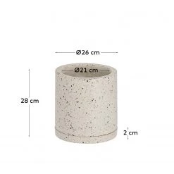 Twentyfour Pflanzkübel Lelis - Terrazzo - Beige -Günstiges Deko Geschäft 1000276210 210625 13521200323 SKETCH DETAILS P000000001000276210 sketch