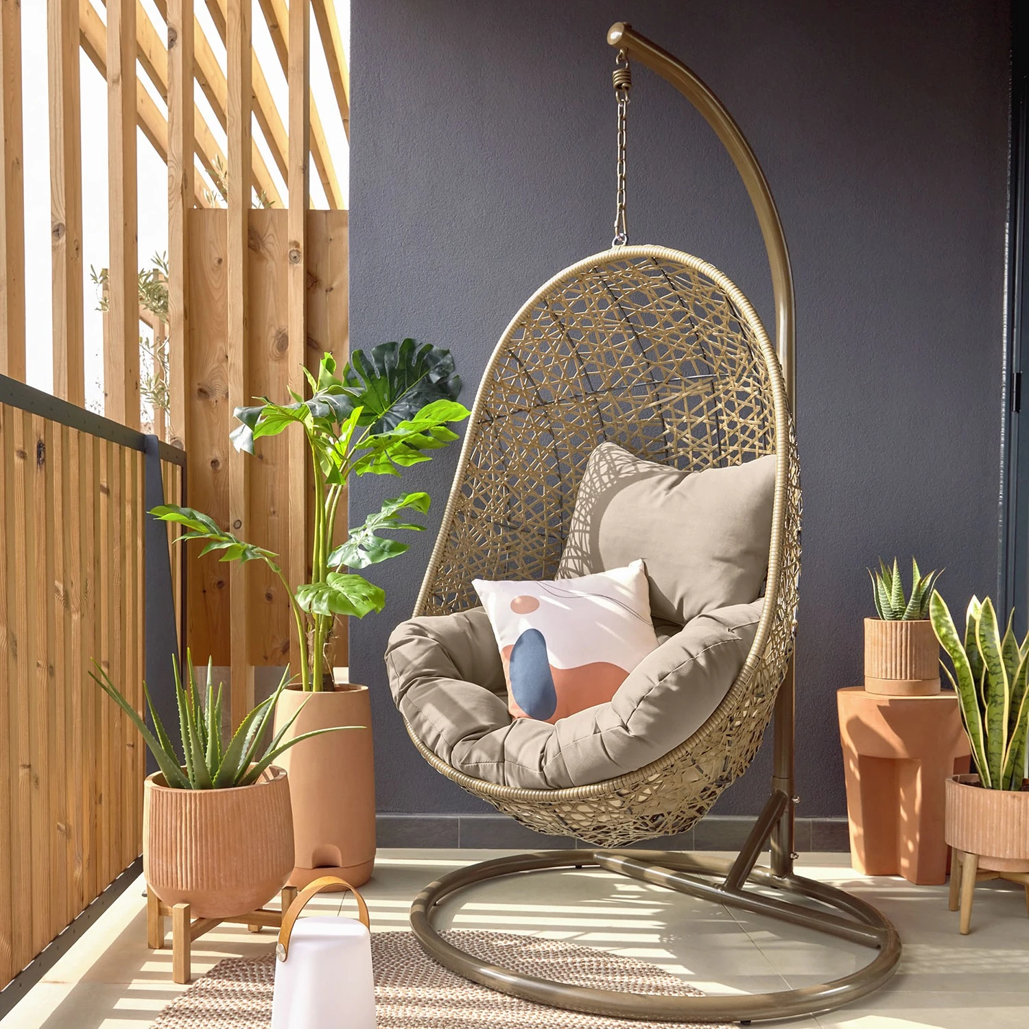 Twentyfour Pflanzkübel Elima - Terracotta / Acacia - Kupfer 4 Twentyfour Pflanzkübel Elima - Terracotta / Acacia - Kupfer – Bild 2