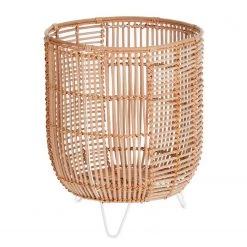 Twentyfour Pflanzkübel Cecira - Rattan / Farne - Natur