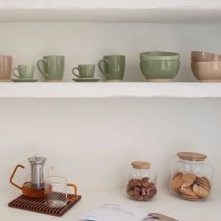 Twentyfour Vase Cirene - Borosilikatglas / Bambus - Transparent / Natur -Günstiges Deko Geschäft 1000276252 210625 13523300510 MOOD DETAILS P000000001000276252 mood