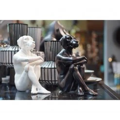 Kare Design Deko Figur Gangster Dog Cream - Weiß - Metall / Stein -Günstiges Deko Geschäft 1000277504 210707 09454600003 MOOD DETAILS P000000001000277504 mood