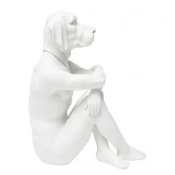 Kare Design Deko Figur Gangster Dog Cream - Weiß - Metall / Stein -Günstiges Deko Geschäft 1000277504 210707 09454700004 DETAILS P000000001000277504