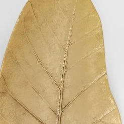 Kare Design Windlicht Leaf - Gold - Metall / Glas - Gold -Günstiges Deko Geschäft 1000277511 210707 09471300087 DETAILS P000000001000277511