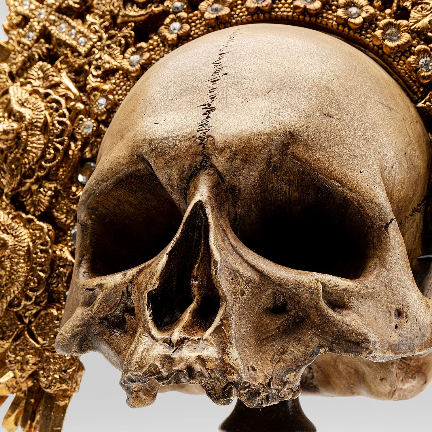 Kare Design Deko Objekt King Skull - Gold - Stein 9 Kare Design Deko Objekt King Skull - Gold - Stein – Bild 7