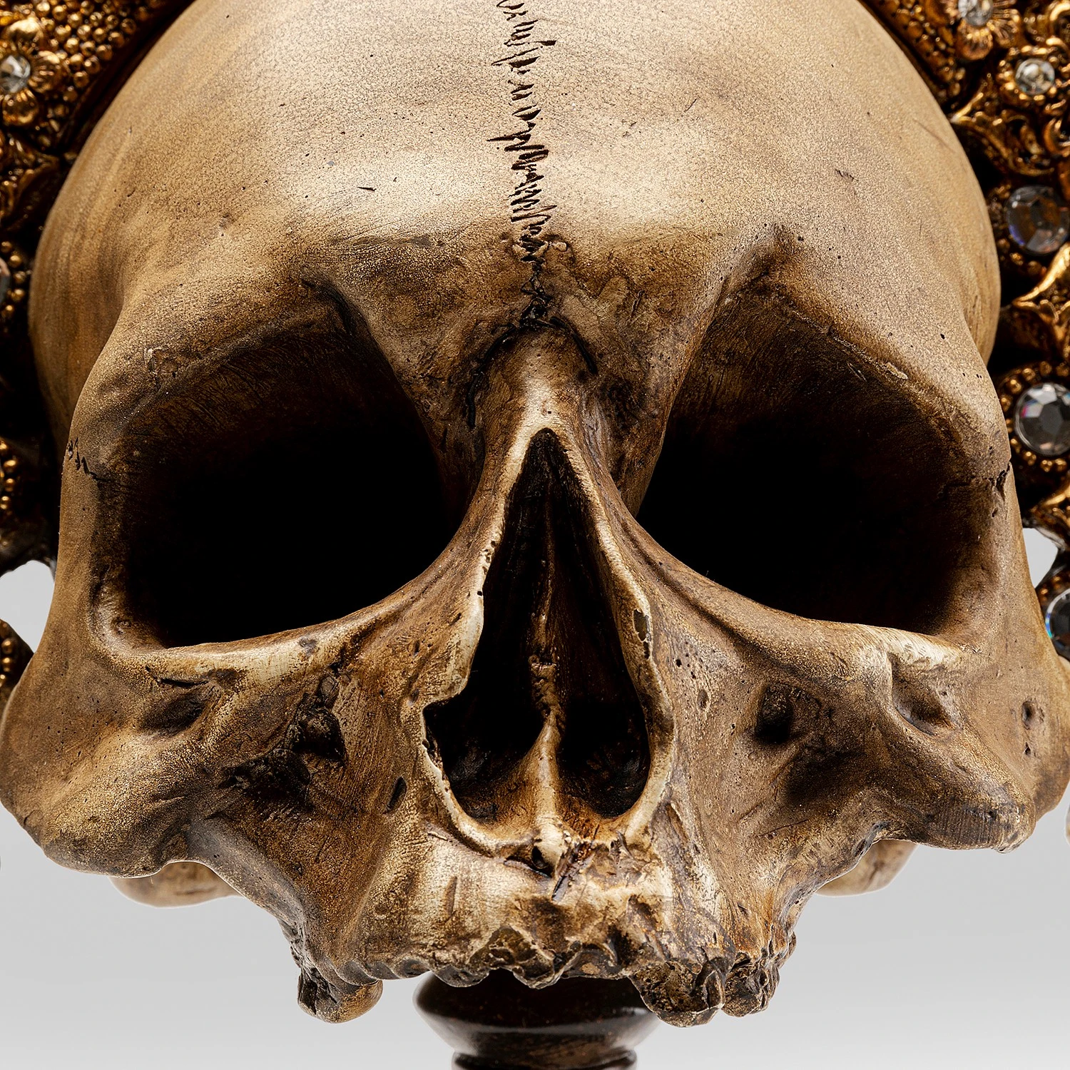 Kare Design Deko Objekt King Skull - Gold - Stein 12 Kare Design Deko Objekt King Skull - Gold - Stein – Bild 10
