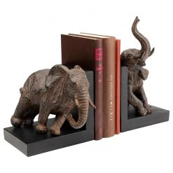 Kare Design Buchstütze Elephants (2-teilig) - Grau - Stein -Günstiges Deko Geschäft 1000277548 210707 09483000159 DETAILS P000000001000277548
