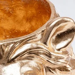 Kare Design Deko Übertopf Lion I - Gold - Kunststoff -Günstiges Deko Geschäft 1000277549 210707 09490800196 DETAILS P000000001000277549