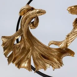 Kare Design Deko Objekt Dancing Betta Fishes - Gold - Metall / Stein -Günstiges Deko Geschäft 1000277553 210707 09490200190 DETAILS P000000001000277553