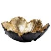 Kare Design Deko Schale Flower Bloom - Schwarz / Gold - Stein - Ø 20 cm - Schwarz / Gold -Günstiges Deko Geschäft 1000277566 210707 09501600263 IMAGE P000000001000277566