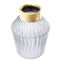 Kare Design Vase Barfly - Grau - Glas / Metall -Günstiges Deko Geschäft 1000277575 210707 09512300328 DETAILS P000000001000277575