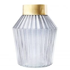 Kare Design Vase Barfly - Grau - Glas / Metall