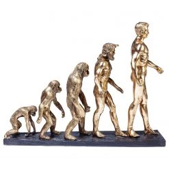 Kare Design Deko Figur Evolution - Gold - Stein -Günstiges Deko Geschäft 1000277577 210707 09514800352 DETAILS P000000001000277577