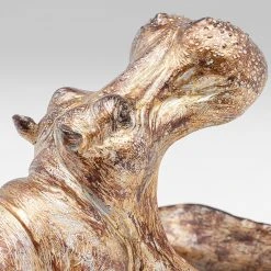 Kare Design Deko Figur Hungry Hippo - Braun - Stein -Günstiges Deko Geschäft 1000277581 210707 09521300376 DETAILS P000000001000277581