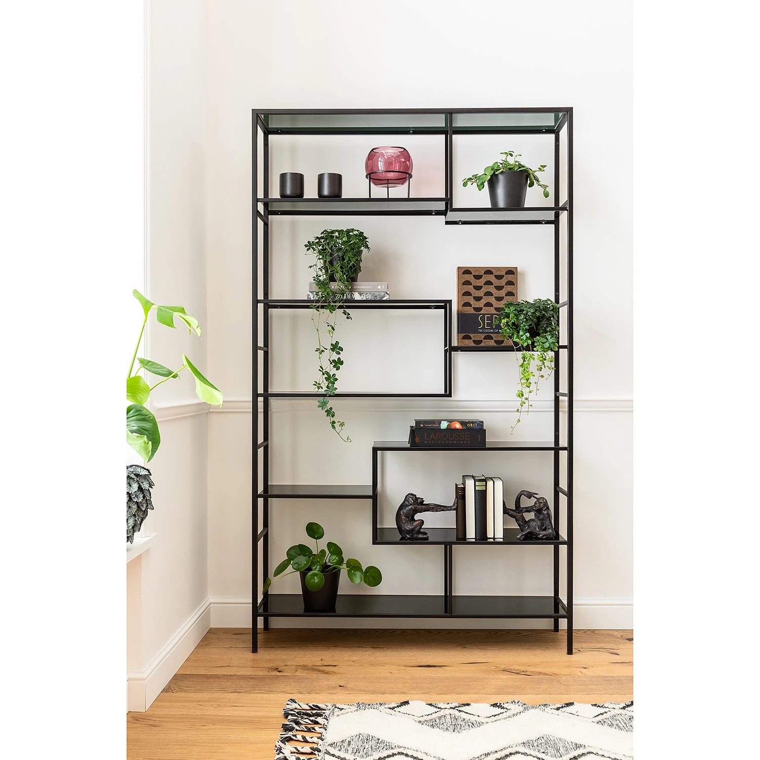 Kare Design Buchstütze Monkey (2-teilig) - Schwarz - Stein 5 Kare Design Buchstütze Monkey (2-teilig) - Schwarz - Stein – Bild 3