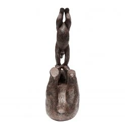 Kare Design Deko Objekt Artistic Bears Handstand - Braun - Stein -Günstiges Deko Geschäft 1000277591 210707 09533000451 DETAILS P000000001000277591
