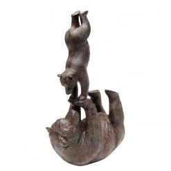 Kare Design Deko Objekt Artistic Bears Handstand - Braun - Stein -Günstiges Deko Geschäft 1000277591 210707 09533200454 DETAILS P000000001000277591