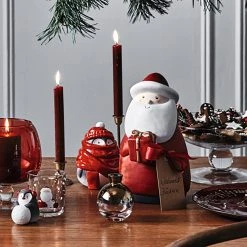 Leonardo Nikolaus Natale - Keramik - Weiß / Rot -Günstiges Deko Geschäft 1000290569 211110 075059000044 DETAILS P000000001000290569