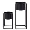 Blumentopf Marla (2-tlg.) - Black - Stahl 2 Blumentopf Marla (2-tlg.) - Black - Stahl -Günstiges Deko Geschäft 1000293828 210921 13081900006 IMAGE P000000001000293828