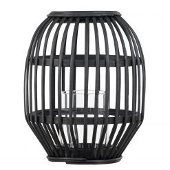 Laterne Seca - Black - 19cm x 24cm x 19cm