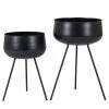 Blumentopf Ardola (2-tlg.) - Black - Stahl -Günstiges Deko Geschäft 1000293860 210921 13082100096 IMAGE P000000001000293860