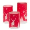 My Flair LED-Kerze Winterland (3-teilig) - Wachs - Weiß / Rot -Günstiges Deko Geschäft 1000294732 210930 135443000100 IMAGE P000000001000294732