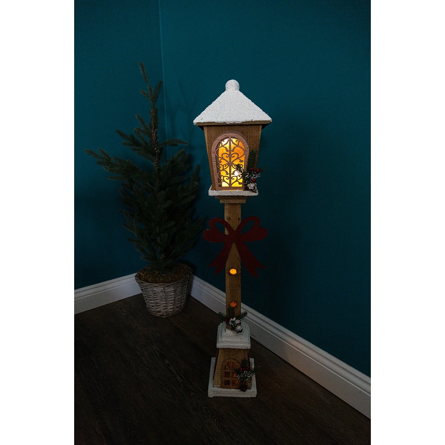 My Flair Dekoobjekt Holzlaterne III - Tanne - Braun 5 My Flair Dekoobjekt Holzlaterne III - Tanne - Braun – Bild 3