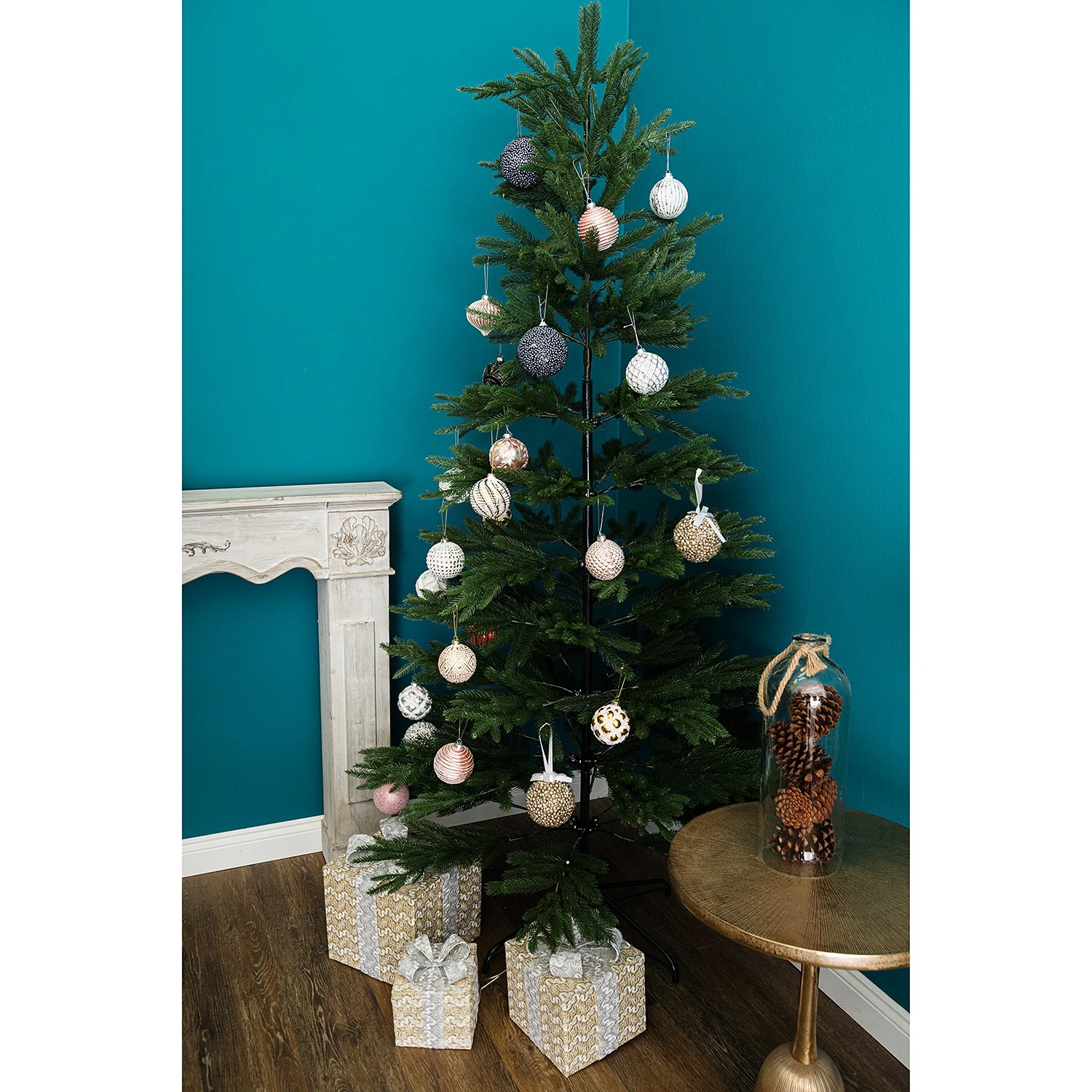 My Flair Tannenbaum Flemma I - Eisen / Polyester PVC - Grün - Höhe: 210 cm 5 My Flair Tannenbaum Flemma I - Eisen / Polyester PVC - Grün - Höhe: 210 cm – Bild 3