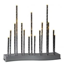 My Flair LED-Lichterbogen Argenton - Eisen / Polyester PVC - Silber