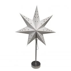 My Flair Dekoobjekt Papierstern - Eisen / Papier - Weiß
