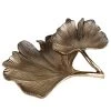 GILDE Schale Ginkgo - Aluminium - Gold -Günstiges Deko Geschäft 1000296457 210930 140225000011 IMAGE P000000001000296457