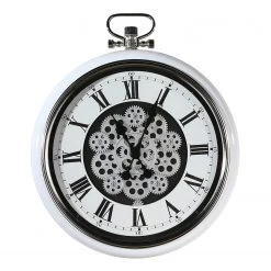 GILDE Wanduhr Origin - mechanisch - Weiß / Schwarz