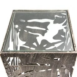 GILDE Dekosäule Flora - Aluminium - Bronze - Höhe: 72 cm -Günstiges Deko Geschäft 1000296490 210930 14022500078 DETAILS P000000001000296490