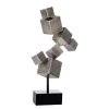 GILDE Dekoobjekt Cubes - Aluminium - Schwarz / Silber -Günstiges Deko Geschäft 1000296504 210930 14022600090 IMAGE P000000001000296504
