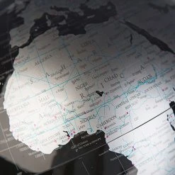 GILDE Dekoobjekt World - Aluminium - Schwarz / Silber -Günstiges Deko Geschäft 1000296510 210930 140226000136 DETAILS P000000001000296510